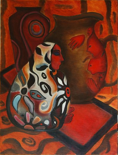 The Vase Woman, 2000 by Sabina Nedelcheva Williams